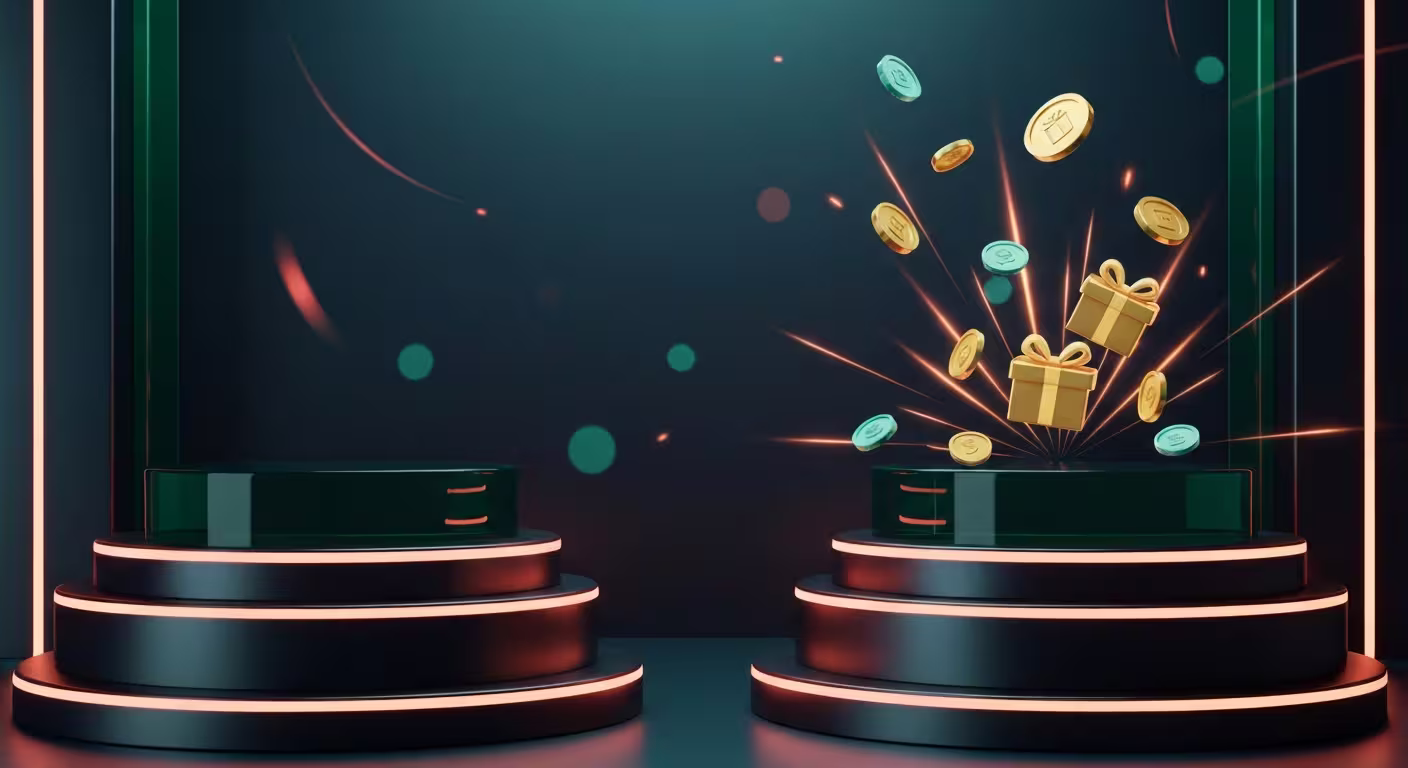 Casino chips, cards and free spins icon representing HubGaming bonus offers