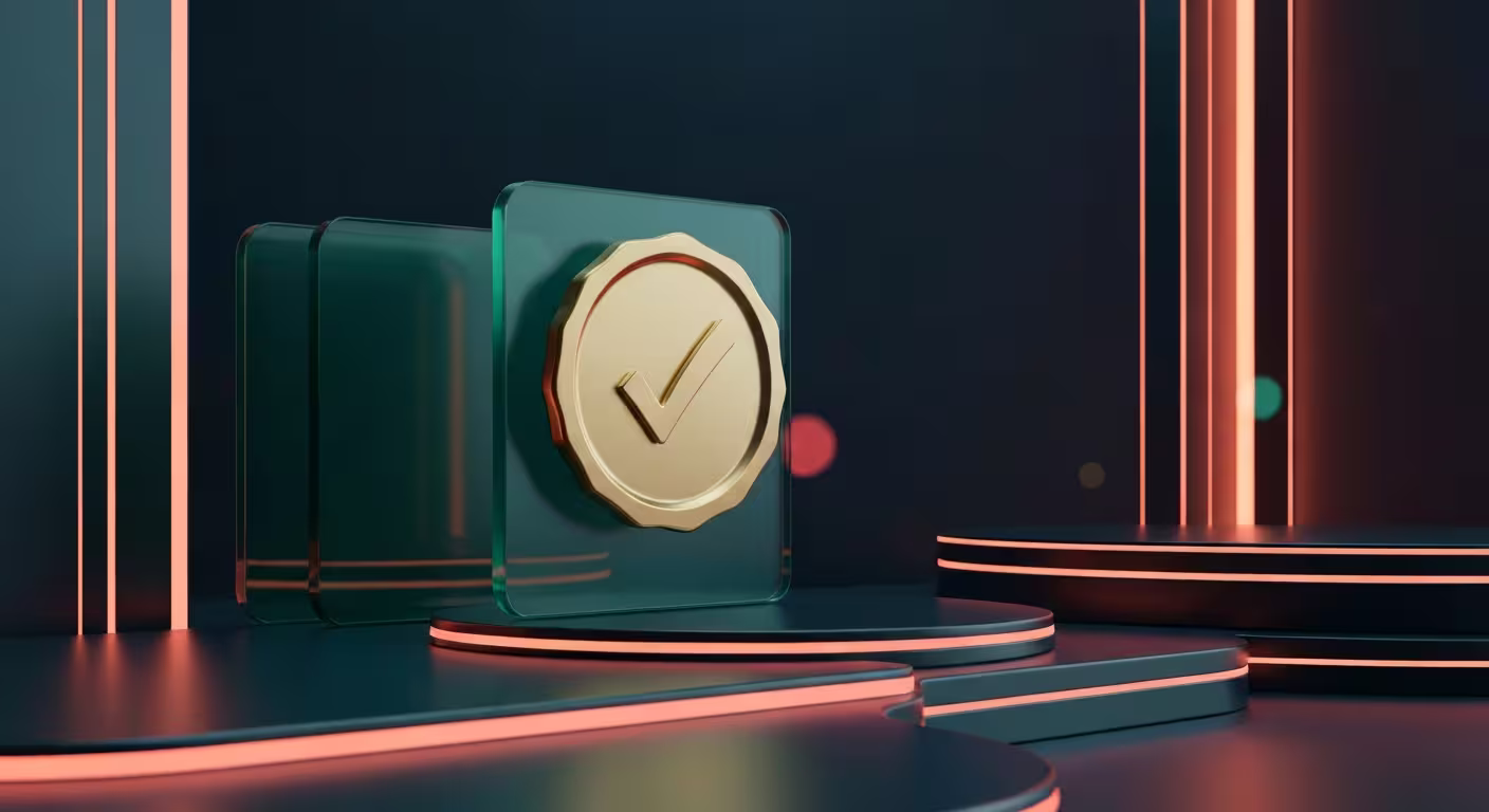 Padlock and shield icon over a casino table symbolising HubGaming licensing and security
